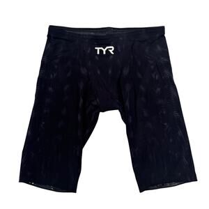 TYR Venzo Competitive Swim Jammer Black Men's 32 FINA Approved Triathalon